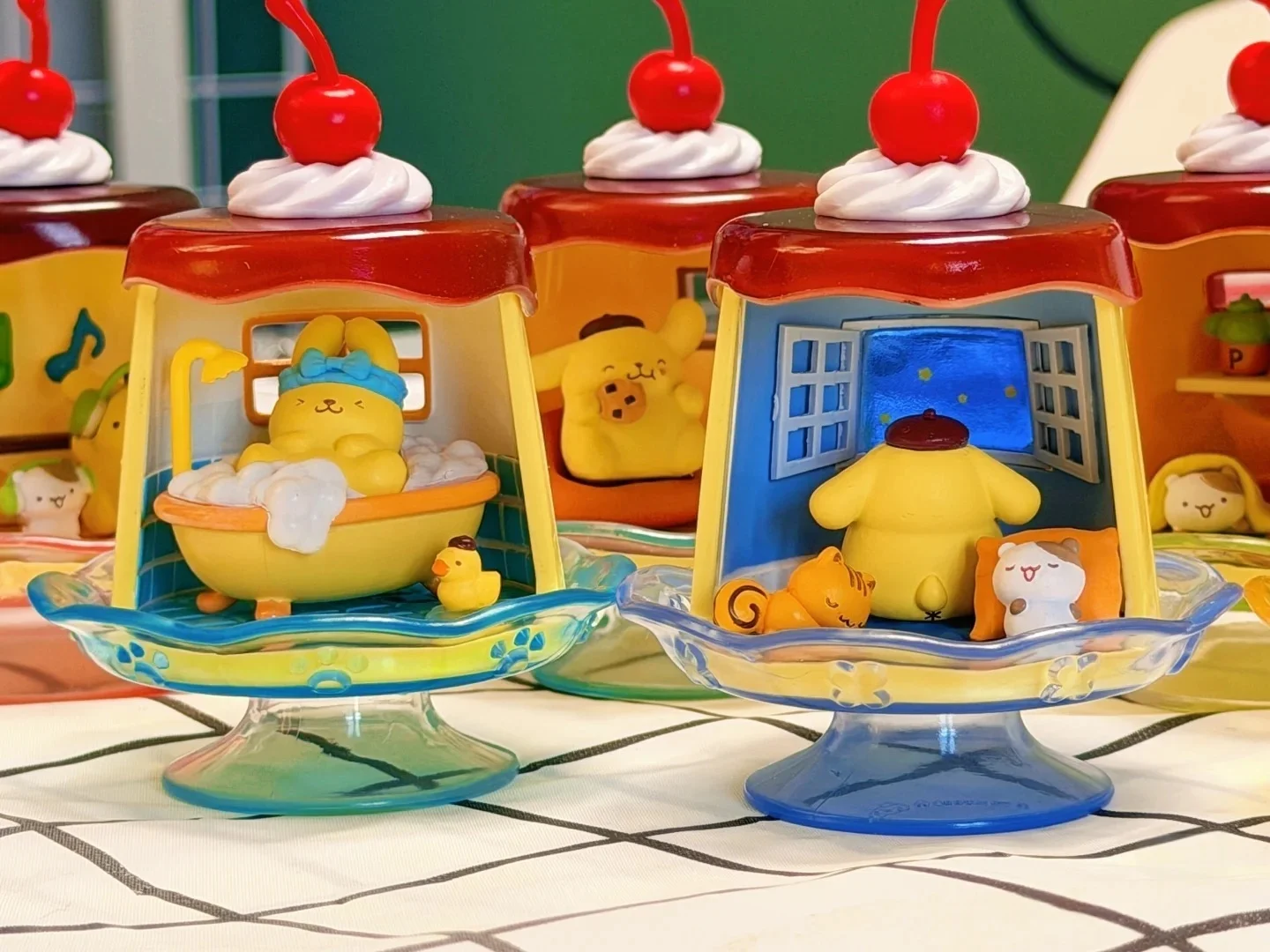 Rement Blind Box Miniature Scene Modeling Pudding Dog Daily Theme Desktop Ornaments Collectible Figures Toys & Hobbies