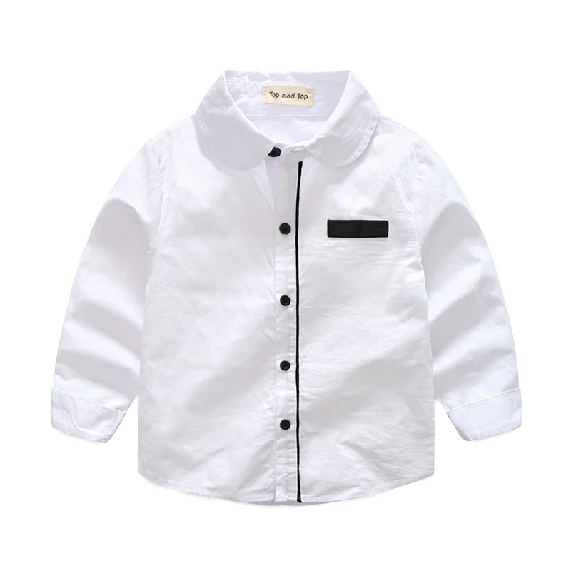 top and top Fashion New Boys Gentleman Clothing Sets Long Sleeve White Shirts+Vest+Pants Kids Boy Formal Suit for Wedding Party