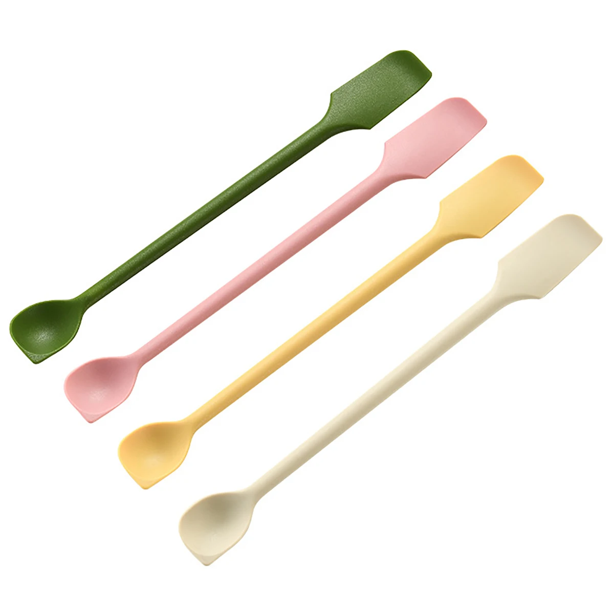 3pcs Silicone Double Headed Jam Scraper Spoon Butter Scraper Jam Scraper Multicolored Household Mixing Stick Spoon Kitchen Tools