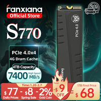 Fanxiang S770 M.2 SSD 500GB 1TB 2TB 4TB Up to 7400MB/s M.2 NVMe PCIe4.0 1G DRAM Cache Internal Solid State Drive For PS5 Desktop