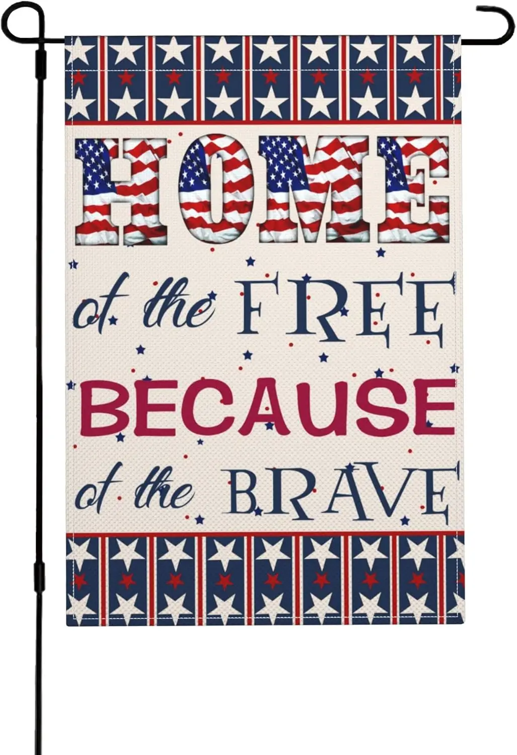 Patriotic Garden Flag - Double-Sided Print Art Memorial Day Garden Flag - 4th of July Garden Flag to Welcome Guests - Garden Fla