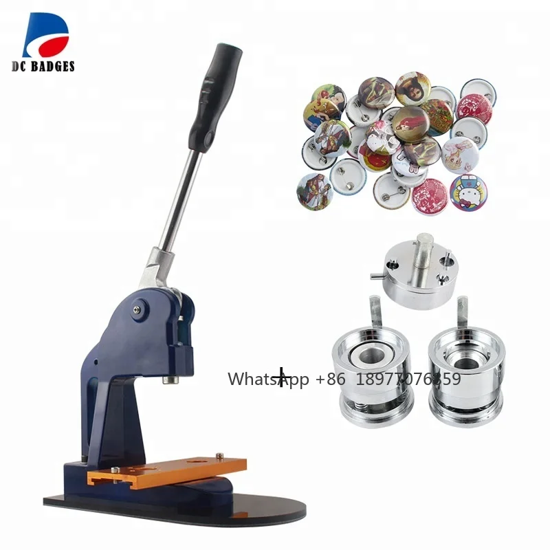 Source Factory New Button Maker Badge Making Machine Including 58mm Mold More Durable Metal Slides