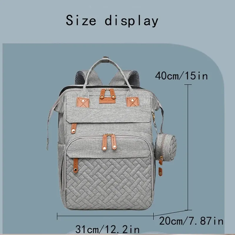 A Mummy Bag Usb New Foldable Mosquito Net Crib Mommy Bag Portable Baby Bed Bag Can Be Hung With Baby Stroller And Mother Bag