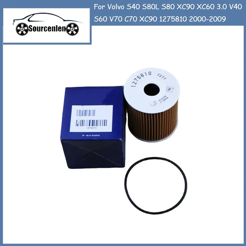 Filtro olio per Volvo S40 S80L S80 XC90 XC60 3.0 V40 S60 V70 C70 XC90 1275810 2000 2001 2002 2003 2004 2005 2006 2007 2008 2009