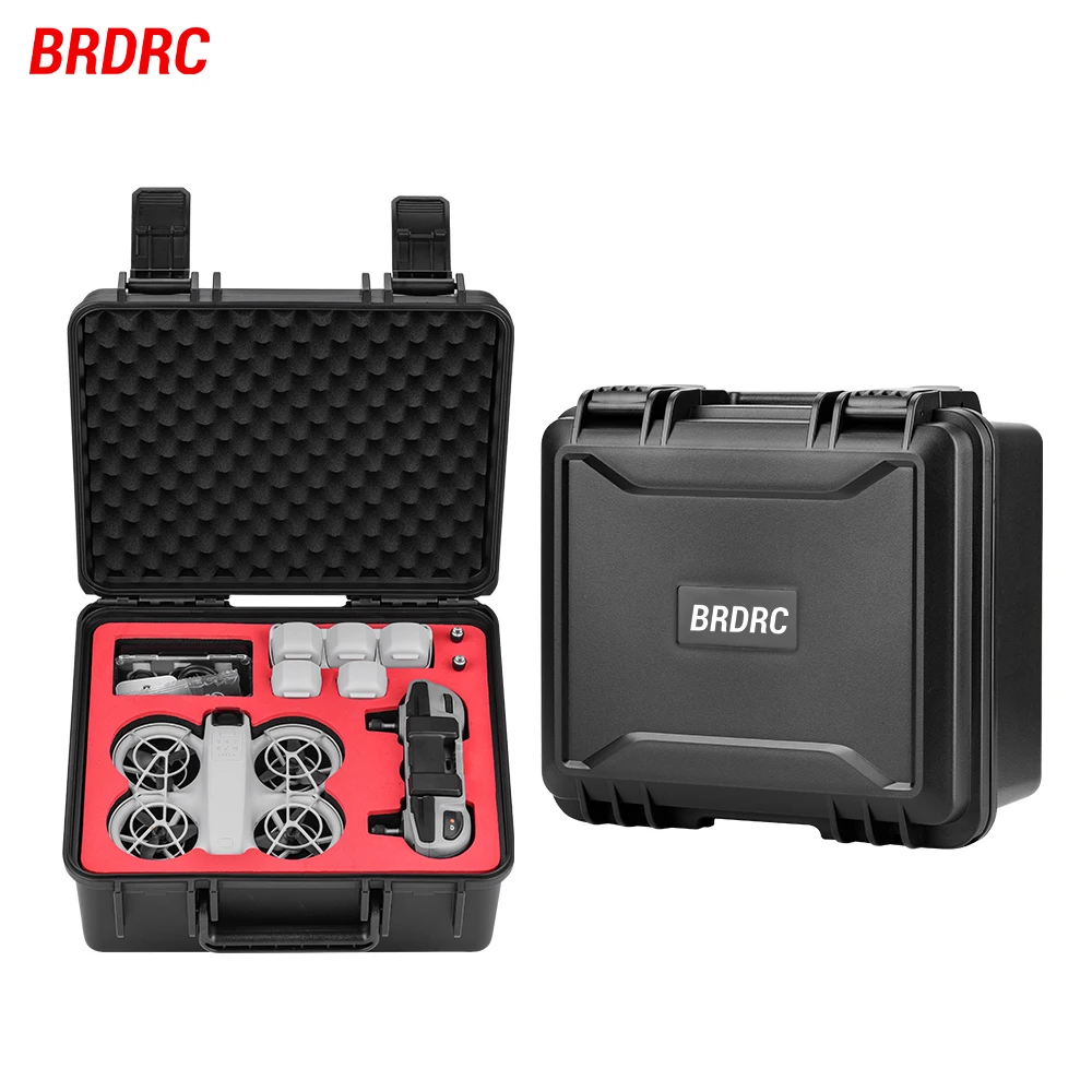 

BRDRC NEO Waterproof Case for DJI NEO Drone Large Capacity Explosion-proof Box Stores RC N3 Battery Suitcase for Outdoor Travel