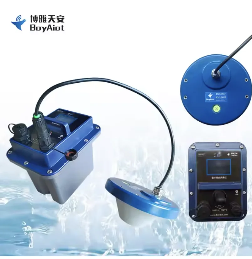 BOY-SW08-FM04 Terminal de coleta de dados à prova d'água de alta frequência Sensor transmissor de nível líquido de radar sem contato para especificações