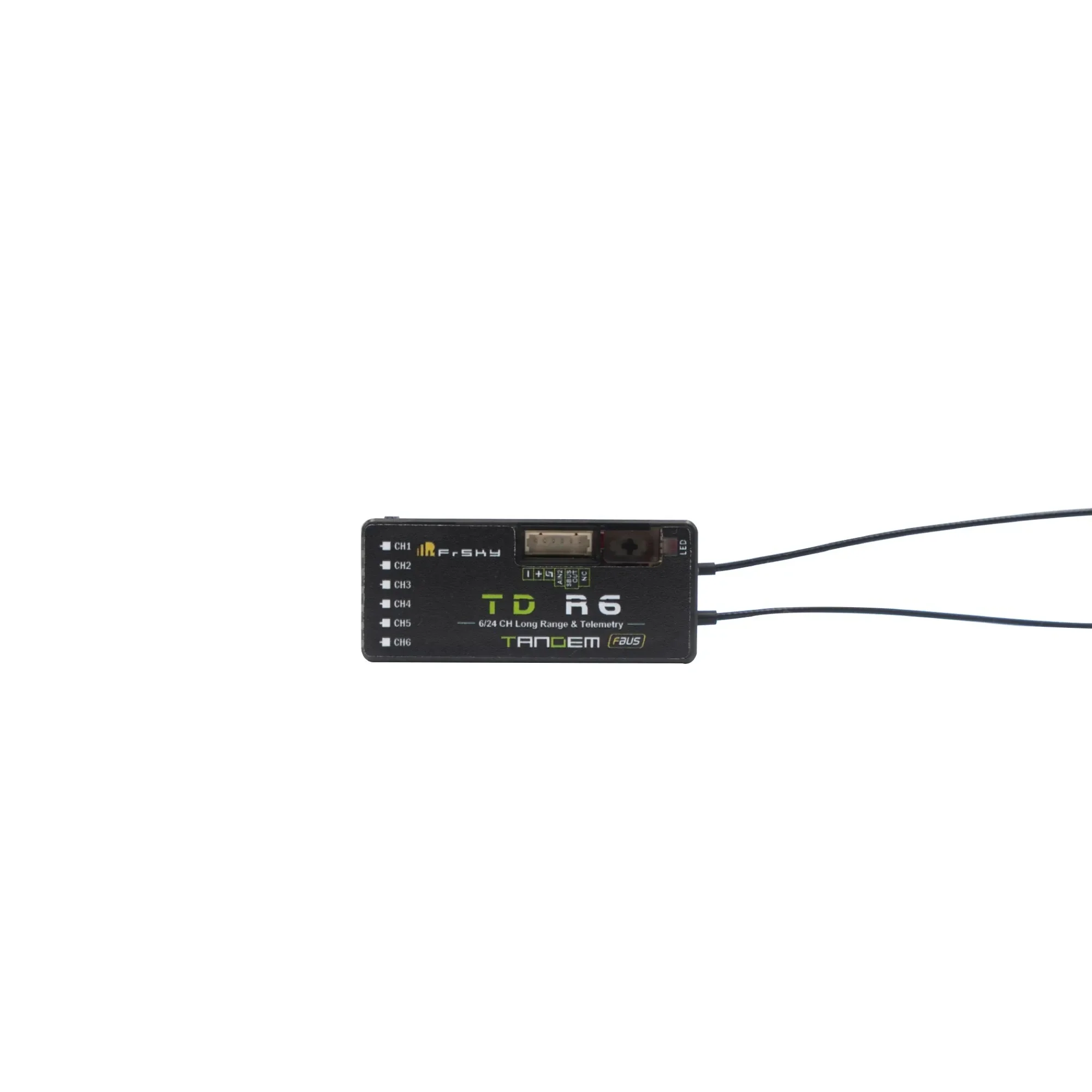 FrSky TD R6 Receiver 2.4G 900M Tandem Dual-Band Receiver with 6 Channel Ports Dual frequency receiver 6CH PWM channel