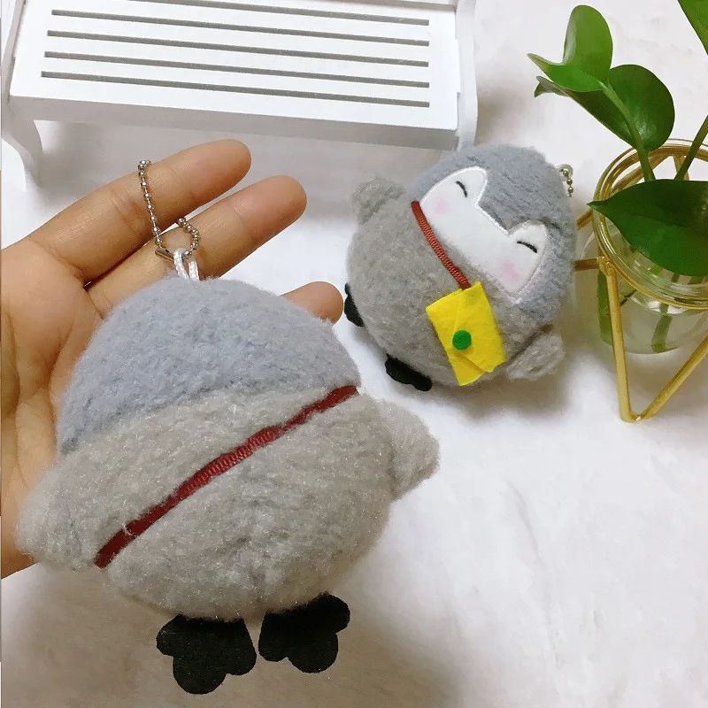 10cm Cartoon niedlichen kleinen Pinguin Plüsch puppe Spielzeug weiche Stofftiere Schlüssel bund Anhänger Kinder tasche Rucksack hängen Schlüssel ring Puppe