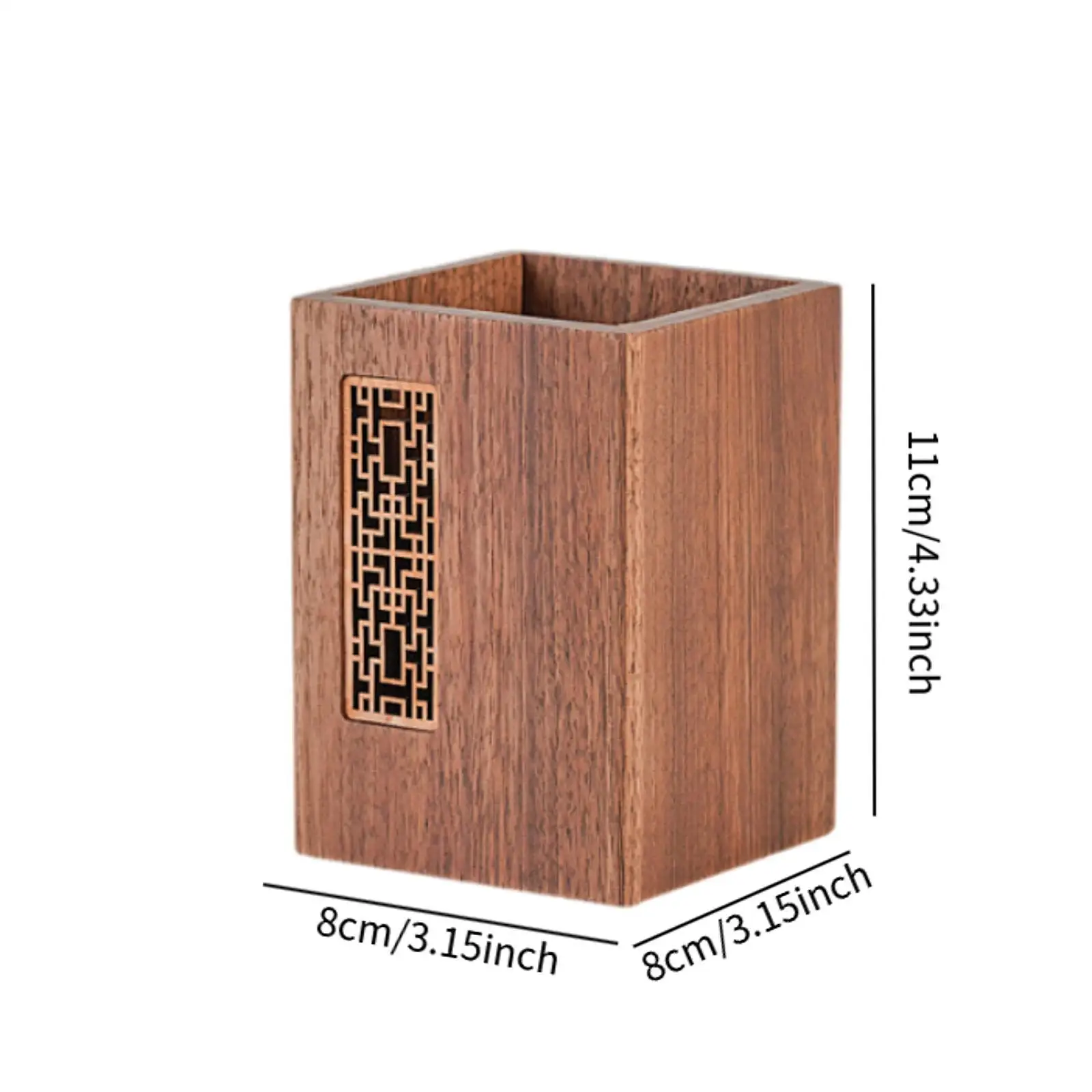 Wood Pen Holder Ideal Gift Desk Organizer for Desktop Stationery School