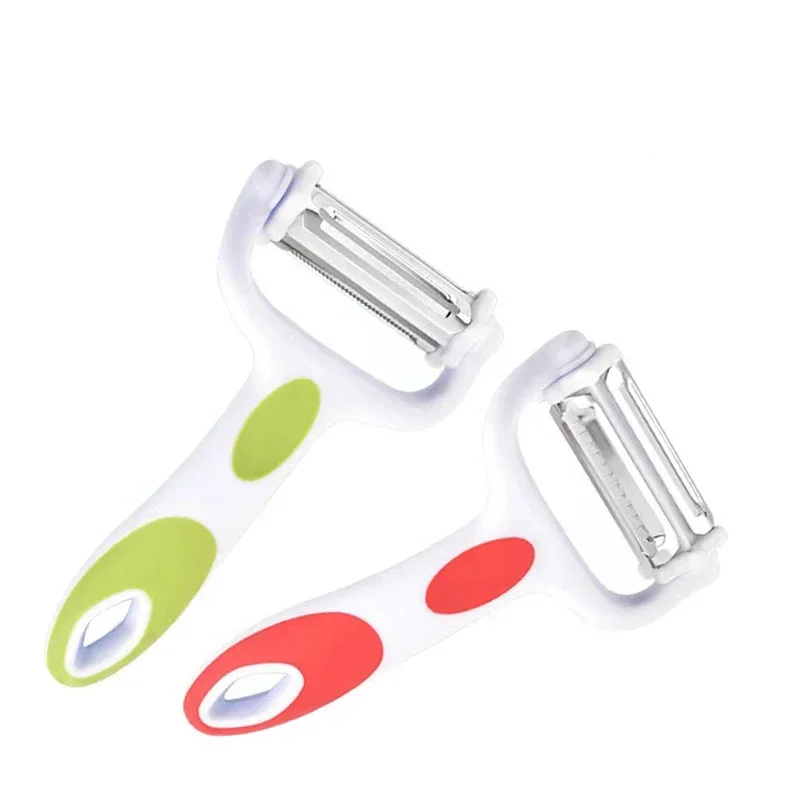 3 in 1 Julienne Vegetable Peeler Stainless Steel Peeler for Orange Lemon Vegetable Slicer Grater Kitchen Tool