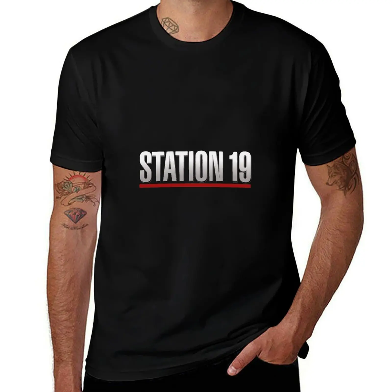 

Station 19 Logo T-Shirt oversizeds designer shirts funny meme t-shirts anime t shirts funny t shirts for men