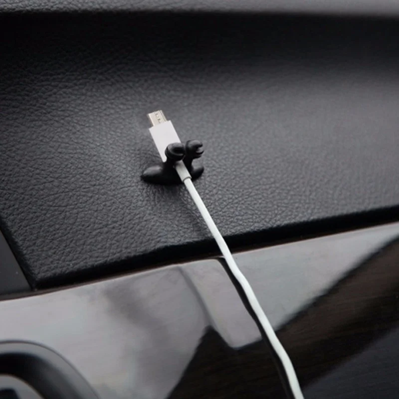10Pcs/Lot Car Wire Cord Cable Holder Tie Clips Line Fixer Organizer Drop Adhesive USB Cable Car Clip Accessories image 6