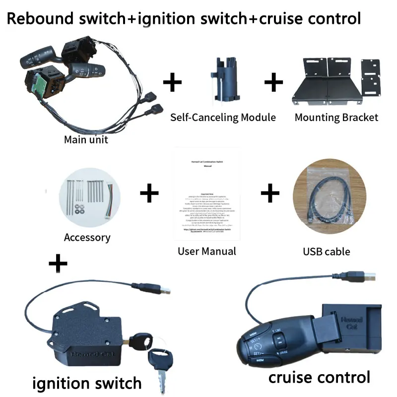 Racing Simulator Steering Wheel Turn Signal Headlight Wiper Auto Rebound Cruise control Switch For Logitech G29 G27 G920 G923