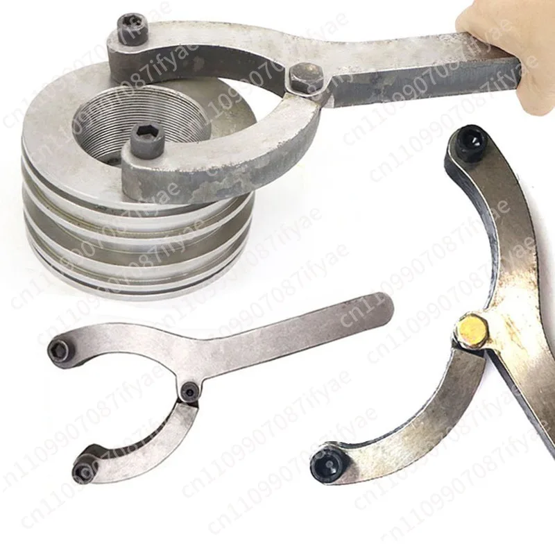 Excavator cylinder removal wrench for oil seal four-claw maintenance special universal piston two-claw movable head