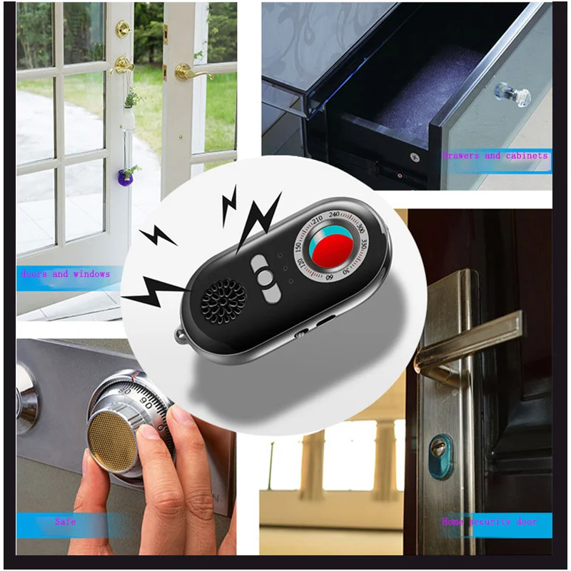 K98 Hotel Anti Camera Surveillance GPS Positioning Vibration Alarm Portable Infrared Anti-theft Wireless Signal Radio Detector