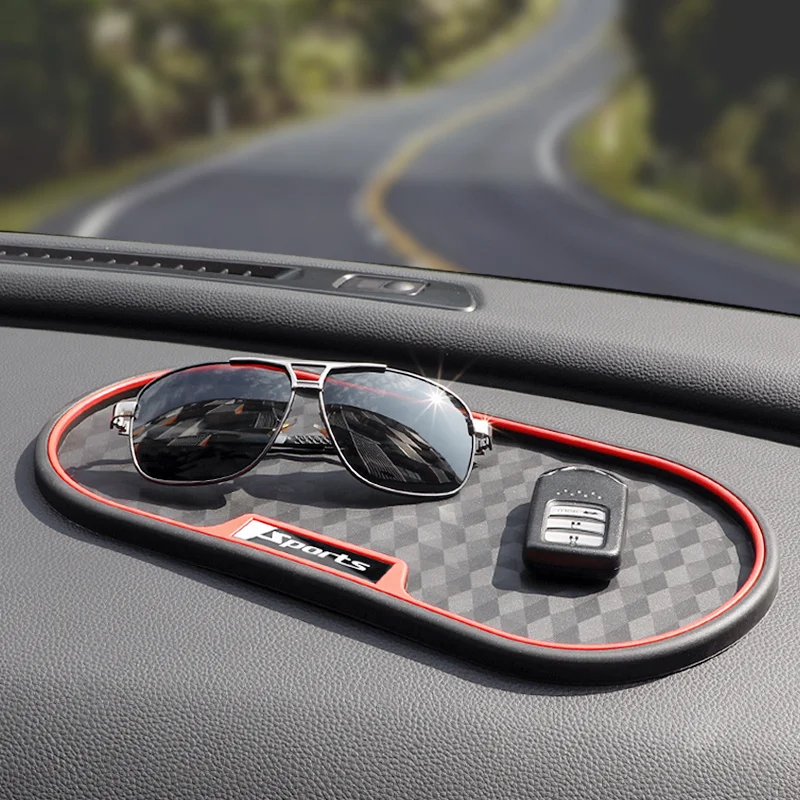 

Anti Slip Mats Car Decorations Car Storage Mats Center Console Instrument Panel Mobile Phone Fixing High Temperature Resistant