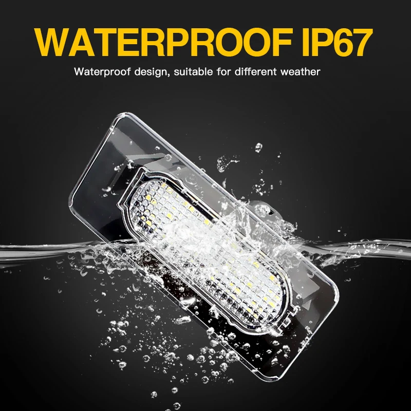 2 قطعة LED رقم لوحة ترخيص أضواء مصابيح بيضاء ل 2014-2021 تويوتا كورولا سيدان OEM # :81270-02250 استبدال ملحقات السيارة #4