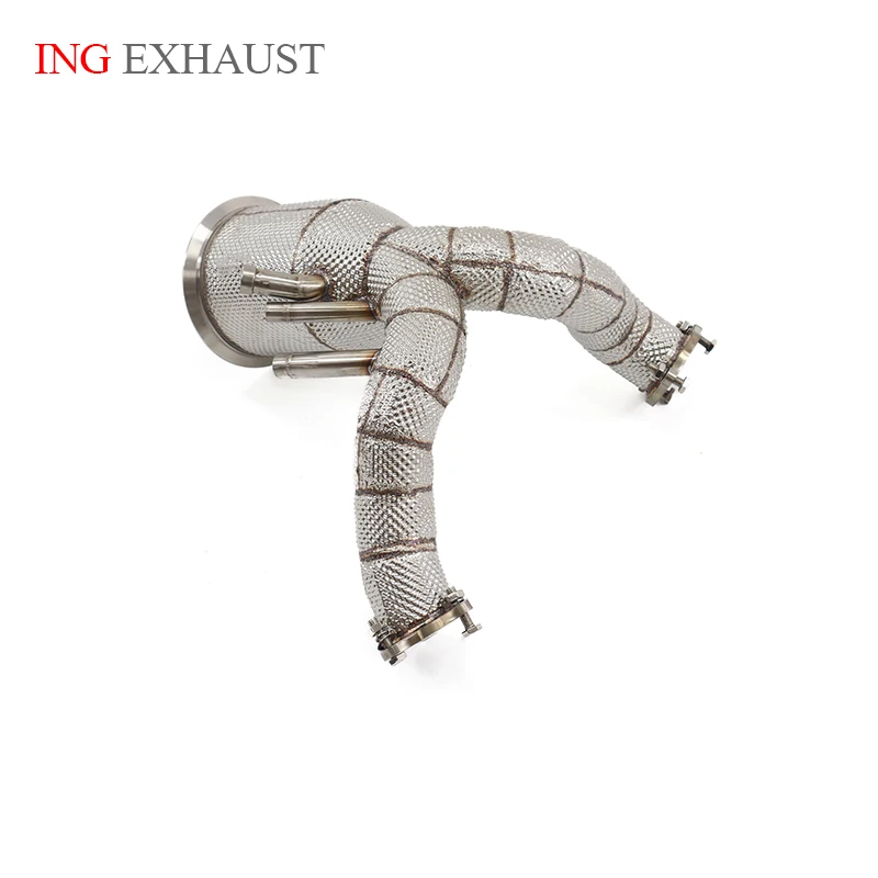 

ING Exhaust Catalytic Downpipe booster for Audi Q8 3.0T 2019+ Car Accessories With OPF GPF Header Up grade Auto Performance Pipe