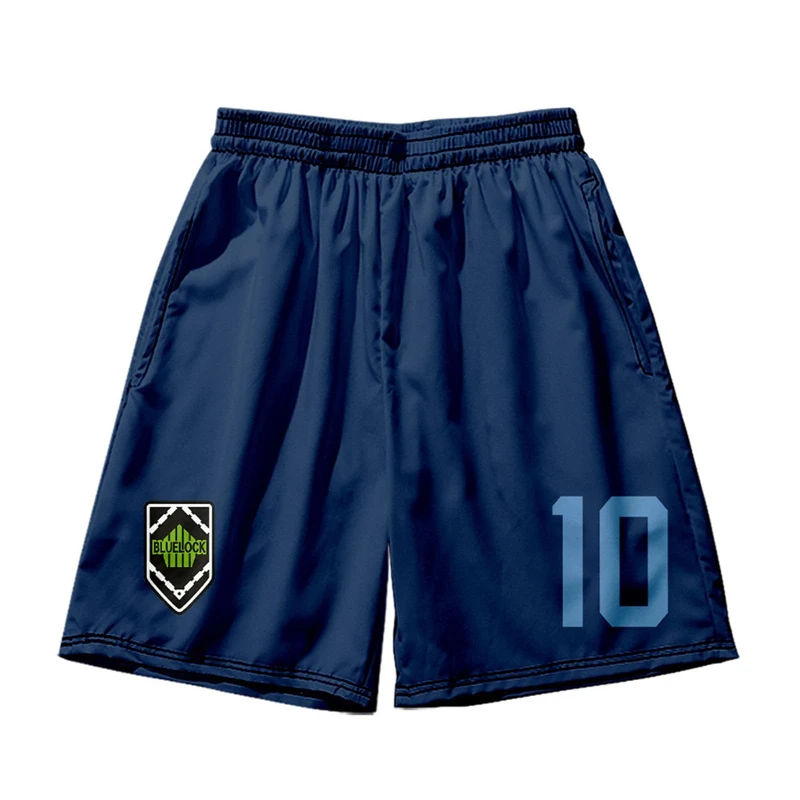 애니메이션 만화 캐주얼 반바지 남성 여성 블루 잠금 축구 스포츠 체육관 반바지 피트니스 3D 인쇄 빠른 건조 보드 반바지 여름 남자