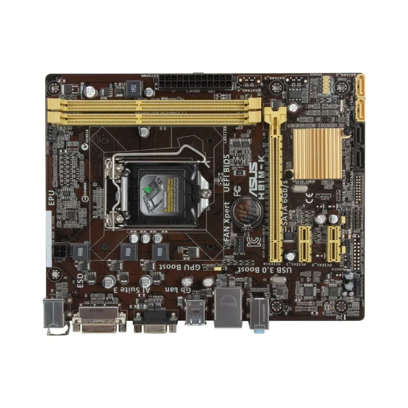 FOR ASUS H81M-K Motherboard Support 4 Generation i5-4590 DDR3 16G H81 LGA1150