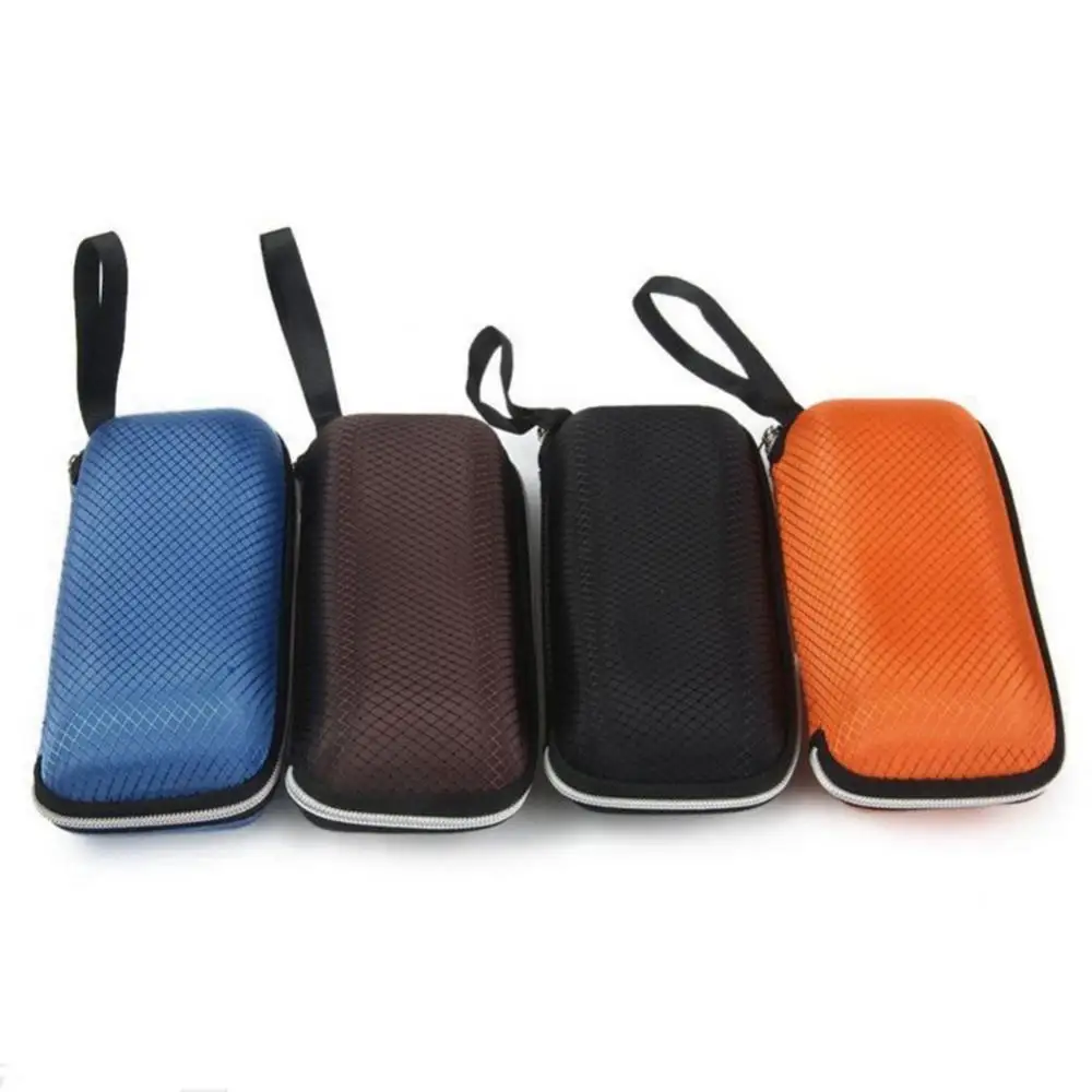 

Portable Eyewear Cases Cover Sunglasses Hard Case Women Men Zipper Rectangle Grid Sunglasses Case Eyewear Glasses Storage Box