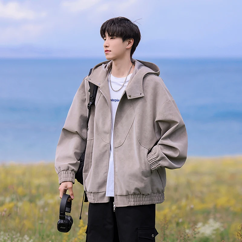 

Весенне-осенняя ветрозащитная дышащая куртка для активного отдыха, мужская модная трендовая удобная универсальная куртка для пар