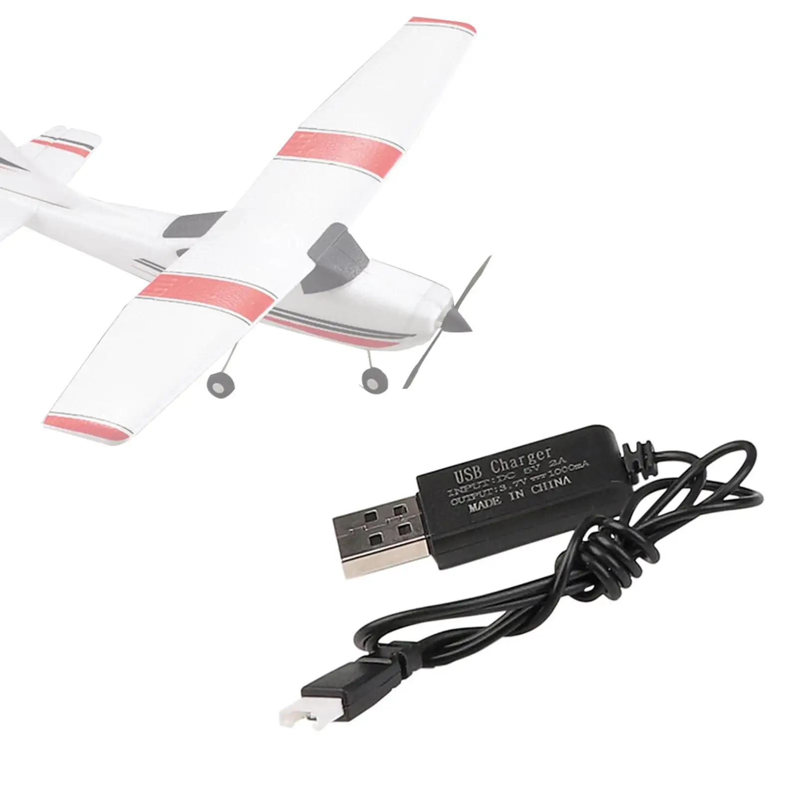 RC Helicopter Charging Cable Compact Size Sturdy Lightweight Upgrade USB Charger 50cm for Wltoys K170 Replacement Accessories