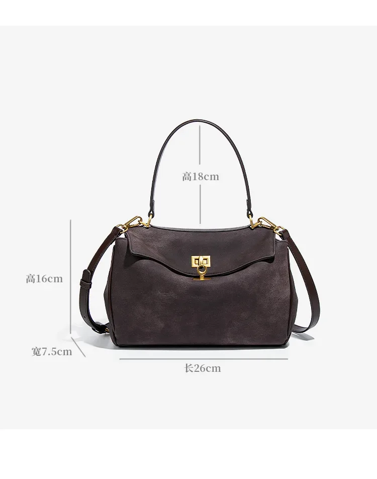 2025 New Fashion Women Handbags European Designer Pu Nubuck Leather Ladies Shoulder Bags Female Girl Brand Luxury Crossbody Bag