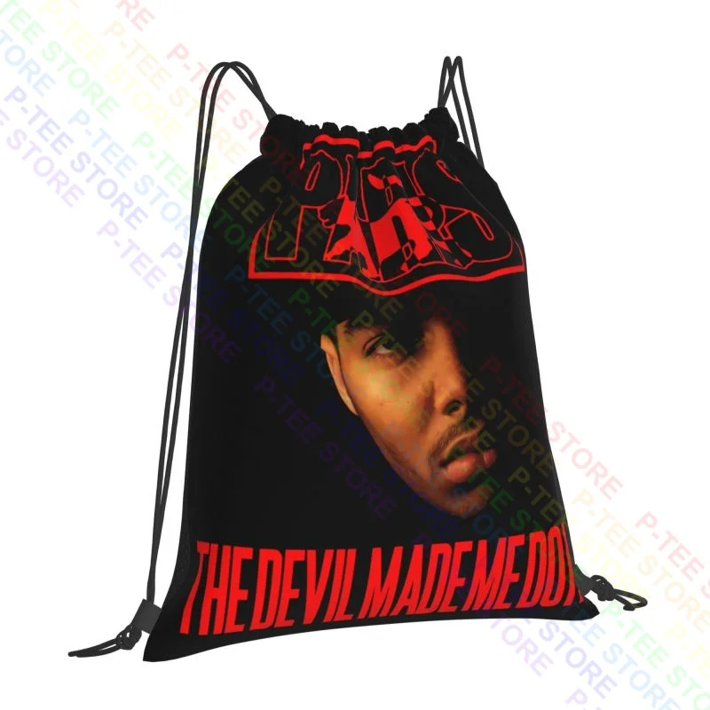 Paris The Devil Made Me Do It Drawstring Bags Gym Bag Bookbag Shoe Bag Gym Tote Bag Clothes Backpacks