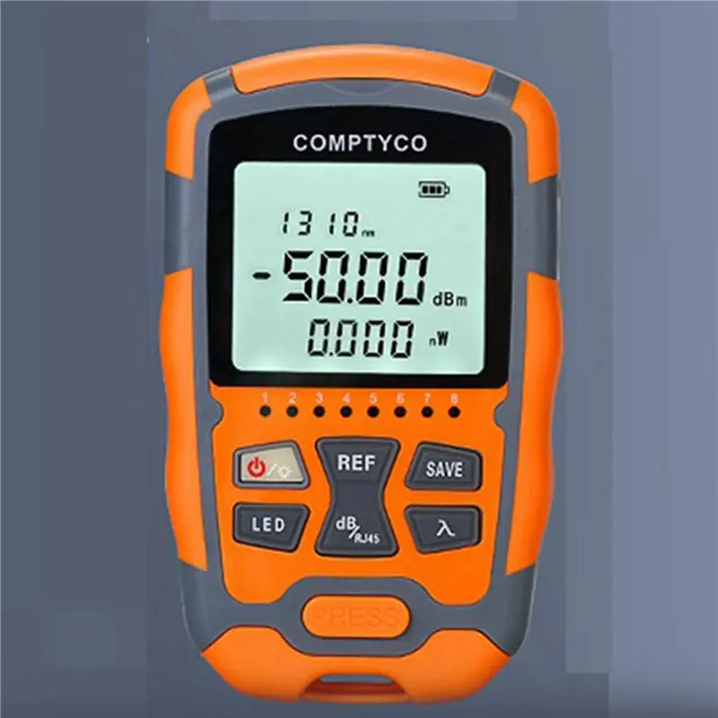 2X COMPTYCO Mini misuratore di potenza ottica AUA-M5 Tester per cavi in fibra ottica OPM -50Dbm-+26Dbm SC/FC/ST universale-[A04I]