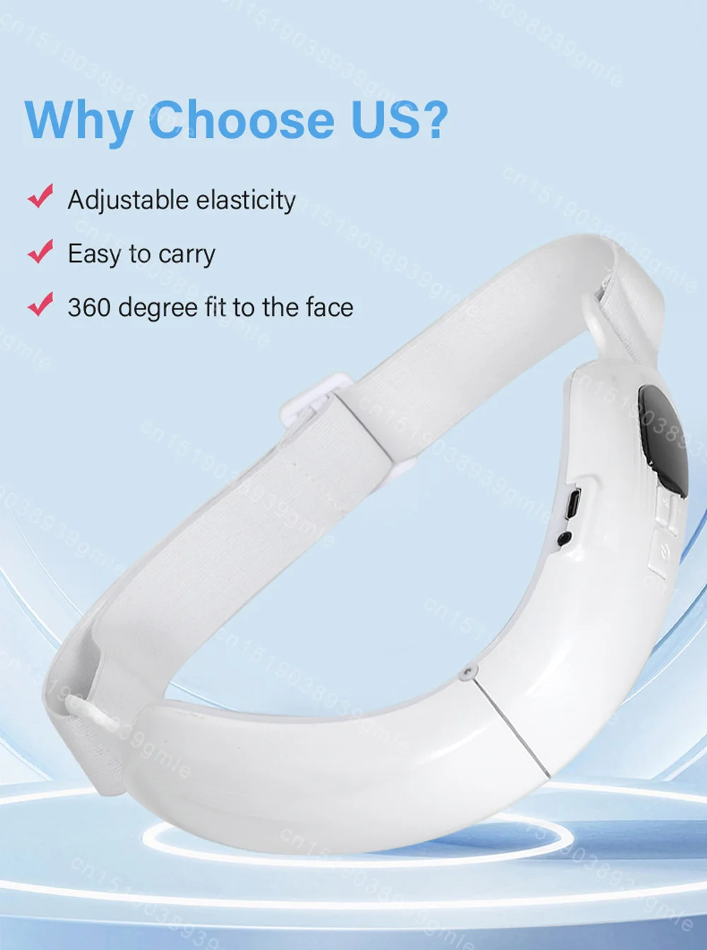 V フェイスリフティングマッサージャー美顔器二重あご軽減ランプ療法微電流美容引き締めリフトベルト顔