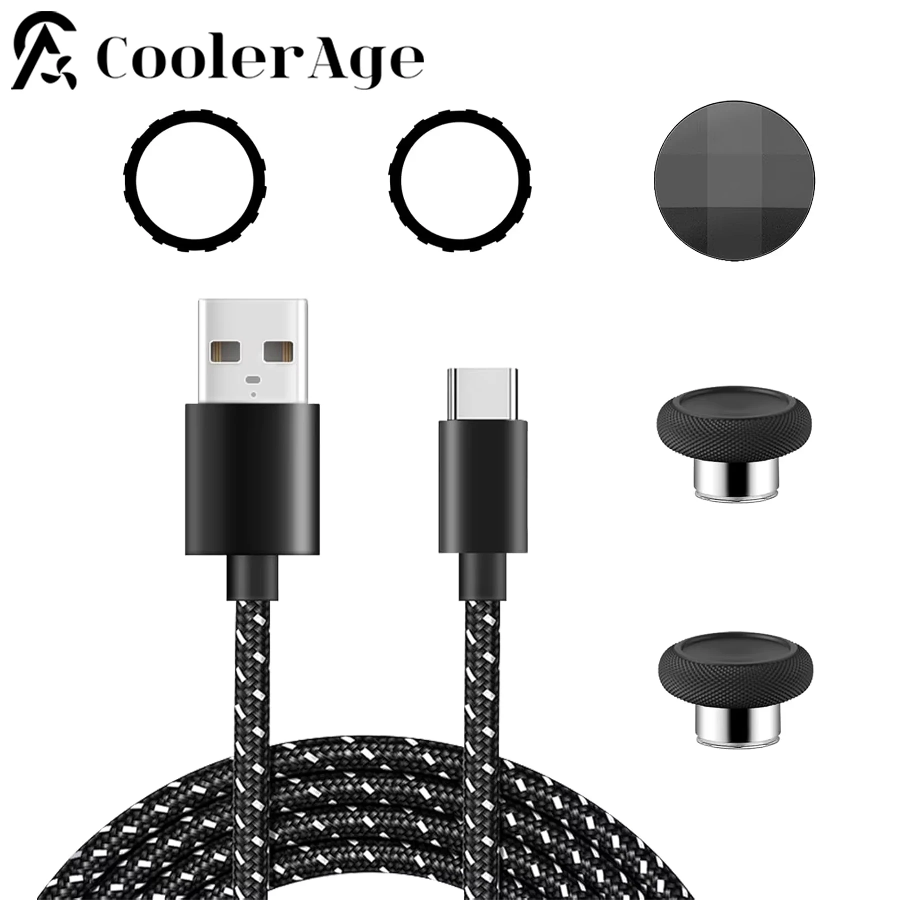

USB Type C Charging Cable for Xbox one Elite Series 2 Controller Component Kit Recent Rings D-Pad Thumbsticks Accessories