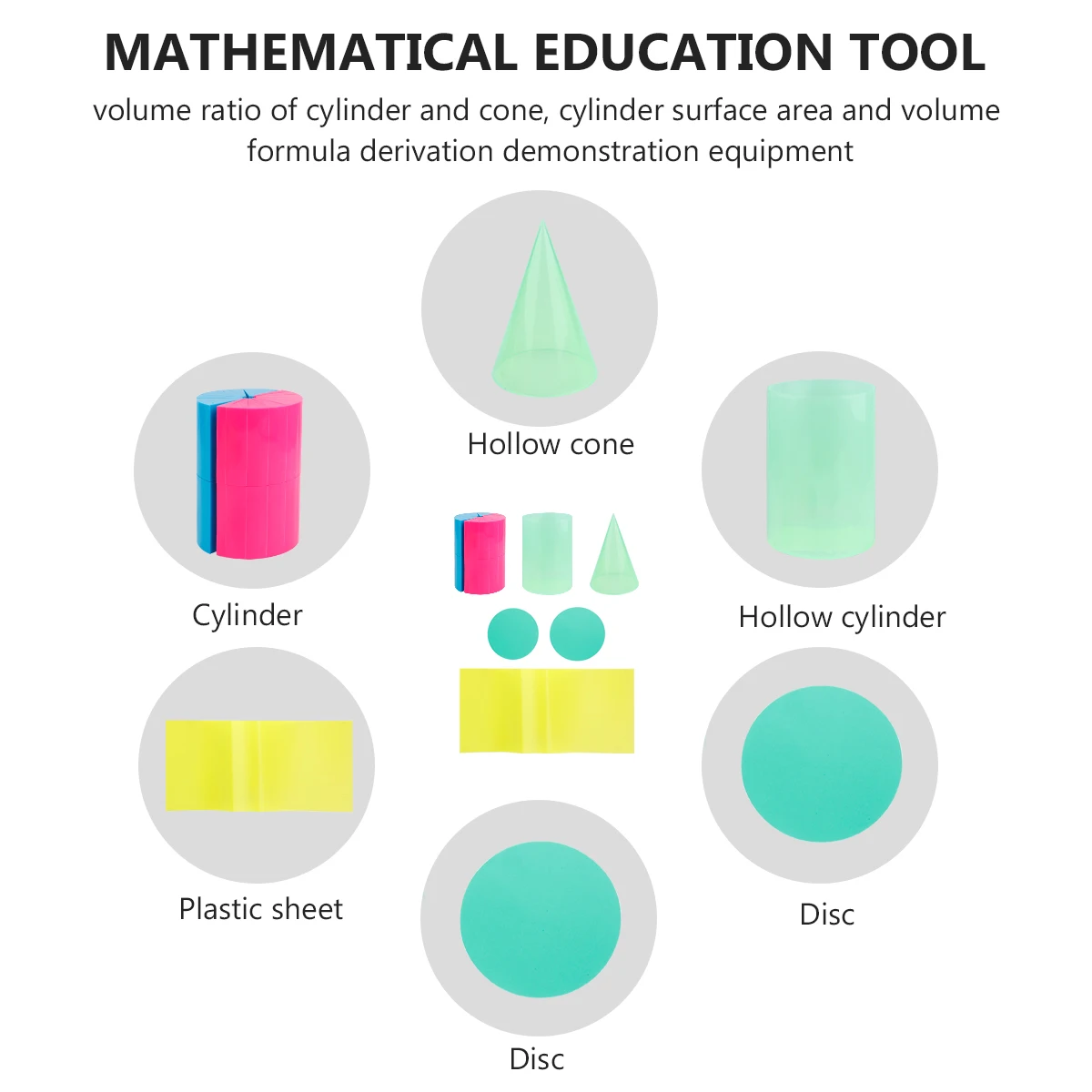 2 Sets Geometric Calculation Materials Geometry Volume Formula Derivation Mathematical Education Computational Tool