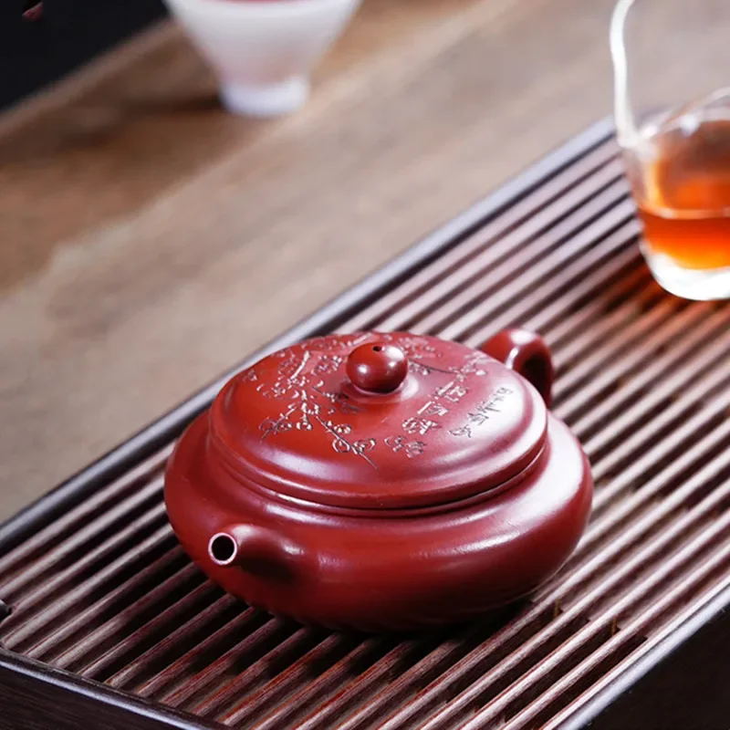 220ml Chinese Yixing Purple Clay Tea Pot Handmade Filter Beauty Pot Customized Zisha Tea Infuser Tradition Teaware