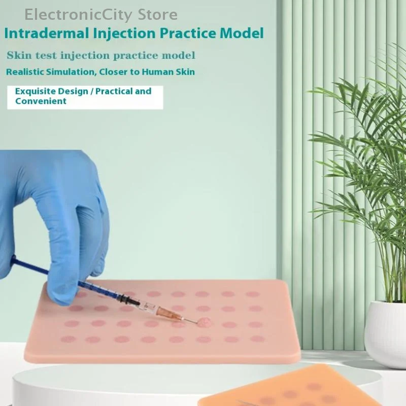 1 قطعة لوحة التدريب حقن داخل الأدمة وحدة اختبار الجلد لوحة الممارسة تحت الجلد نموذج محاكاة طبي ممرضة الممارسة #2