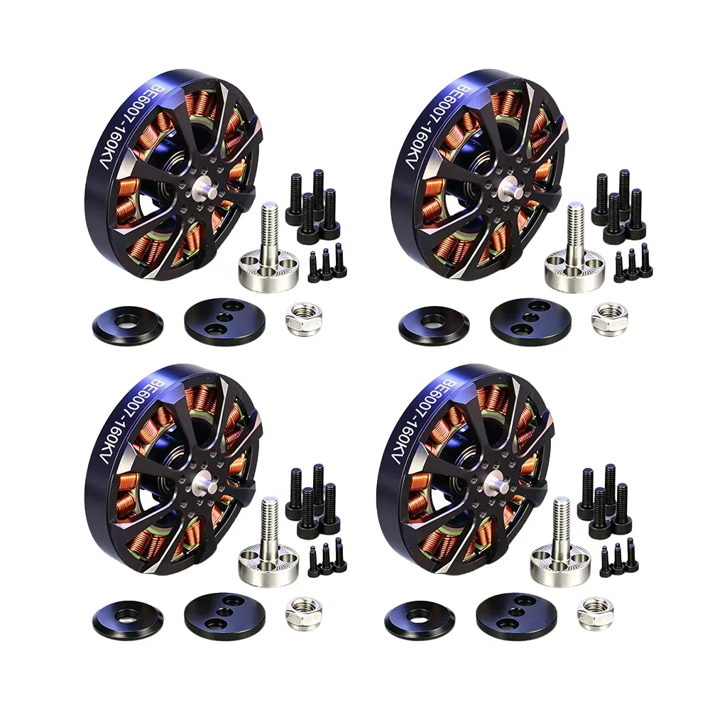 4pcs Angel BE6007 High Torque Brushless Motor Set 160KV/320KV for RC FPV Drone Multirotor - Drone Accessories