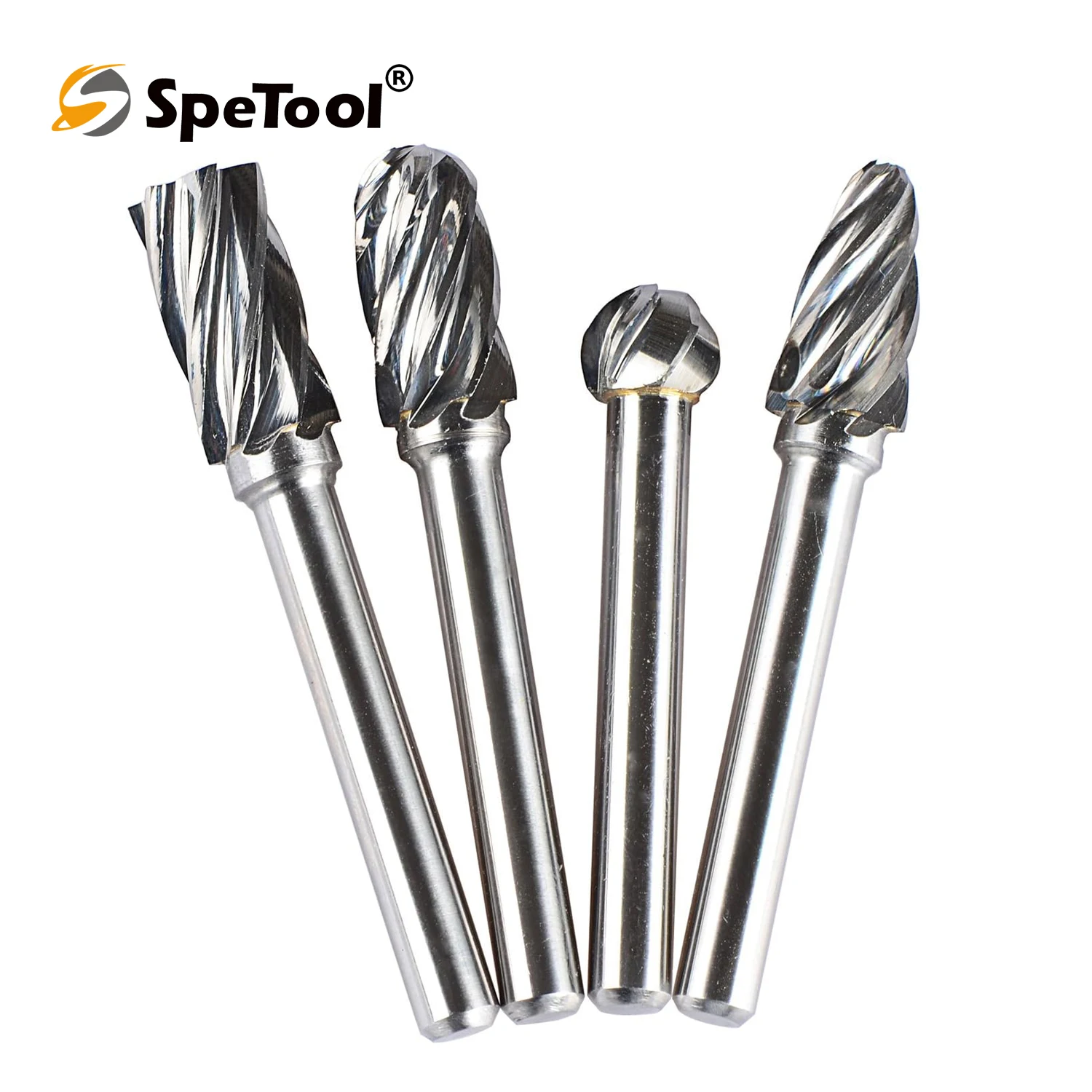 Imagem -03 - Spetool-carbide Rotary Burr para Poragem de Alumínio e Polimento Bits Não Ferrosos Shank Pcs por Pacote