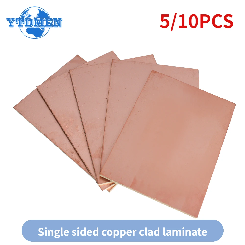 5/10PCS FR4 PCB 5x7cm 10x15cm Single Side Copper Clad Plate DIY PCB Kit Laminate Circuit Board for Arduino