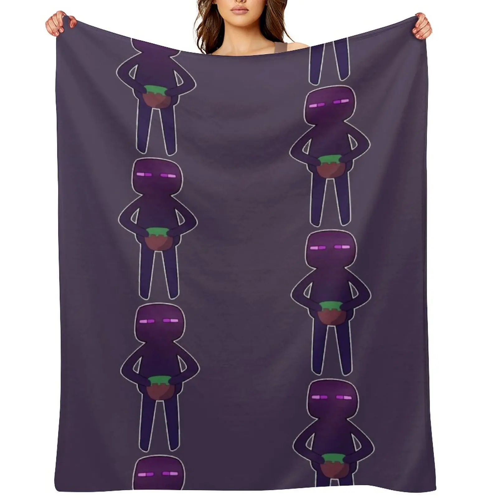 

Enderman Throw Blanket Vintage Multi-Purpose Hairys Luxury Designer Blankets