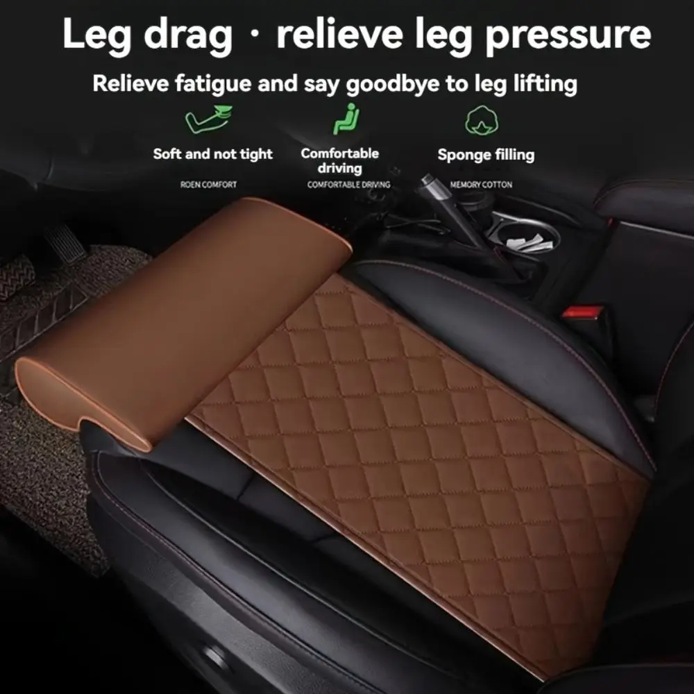 

Car Seat Extender Pad Leg Support Pillow Memory Foam Knee Cushion Long-Distance Driving Driver Protector Mat Cover Accessories