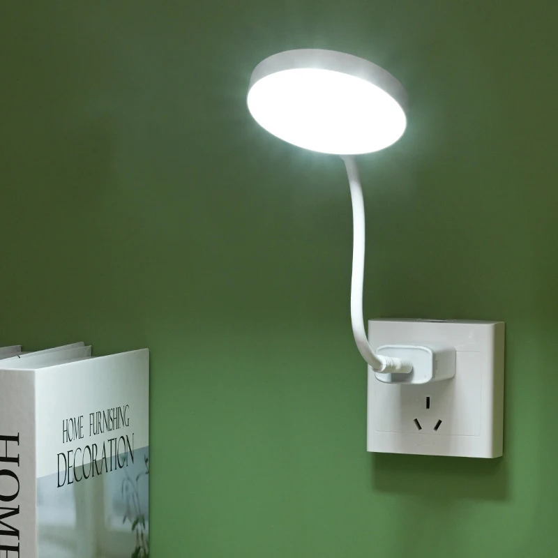Plug Play USB Reading Light, Low Energy Led Table Lighting, Flexible Design Adjustable Bedside Eye Friendly Reading Lamp