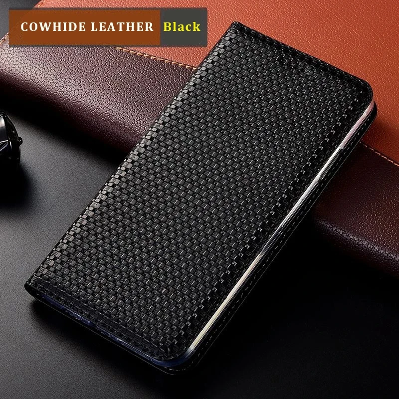 Genuine Leather Magnetic Flip Cover Luxury Case For Tecno Spark 7T 7P 8 8C 8P 8T 9 Go 2022 Pro Air Lite GO All-inclusive Cover