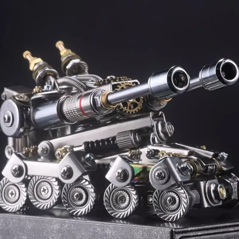 Red Alert Apocalypse Tank 3D Three-dimensional Metal Assembly Puzzle Model Ornament for Birthday Gift for Men