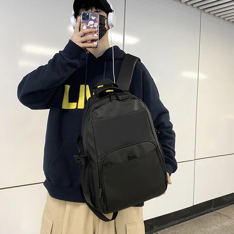 Nueva mochila de nailon para hombre de 44x29x15cm, mochila informal y minimalista para estudiantes, mochila ligera y de gran capacidad para ordenador