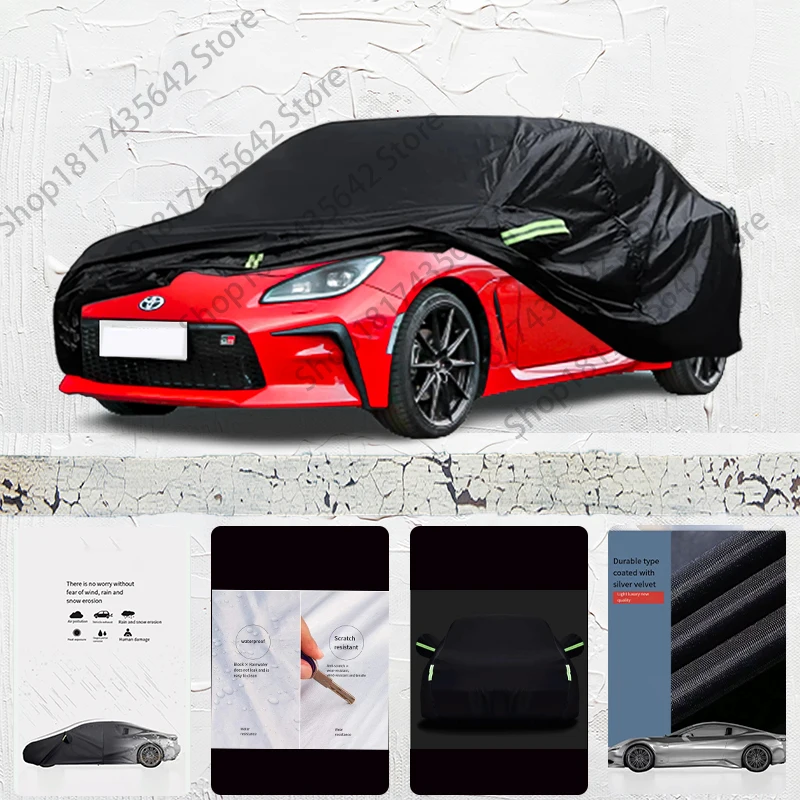 

For Toyota 86 Anti-UV Sun Shade Rain Snow Resistant Black Cover Dustproof Car umbrella Full Car Cover Outdoor Protection