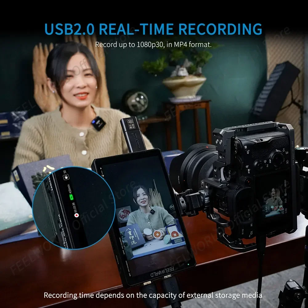 

FEELWORLD CUT6S 6-inch 4K HDMI 3G-SDI Touch Screen Monitor Recorder FHD IPS 3D LUT HDR with Waveform for Gimbal Rig Youtube