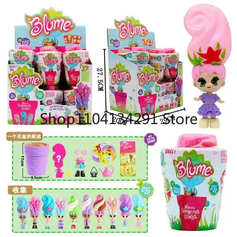 الأصلي بلوم دمية الجنية صندوق أعمى مفاجأة بلوم فتاة ماجيك زهرة وعاء دمية المياه لزهرة لعبة تمثال هدية عيد ميلاد