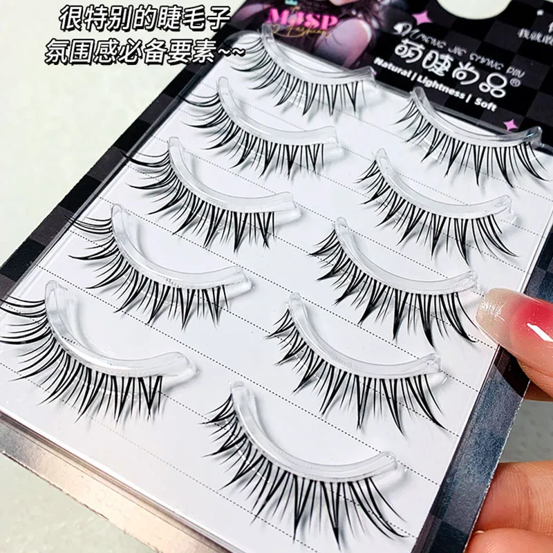 Grupo Menina-Cílios Postiços Caixa De Embalagem, Natural Curling Lashes, DIY Extensão Dos Cílios, Personalizável, Atacado