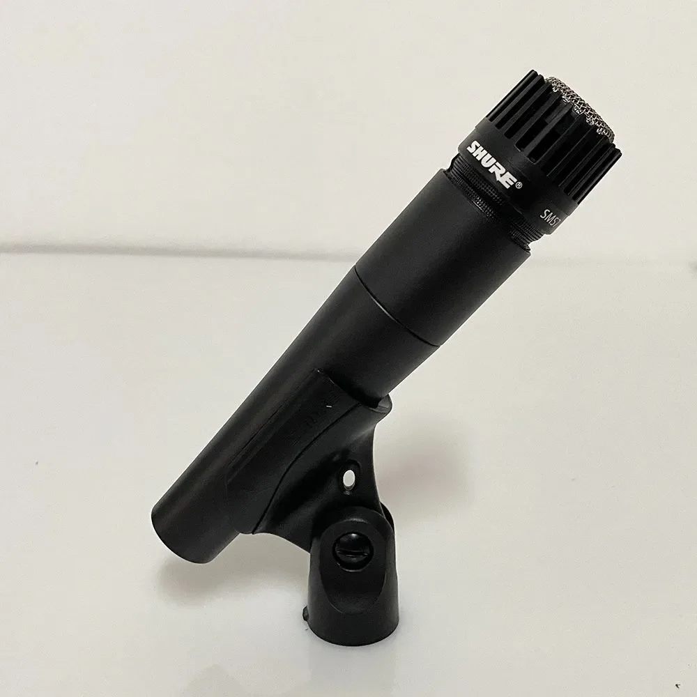 ميكروفون ديناميكي أحادي الاتجاه احترافي أصلي من Shure SM57 سلكي معدني لأداء غناء الكاريوكي على المسرح المباشر #5