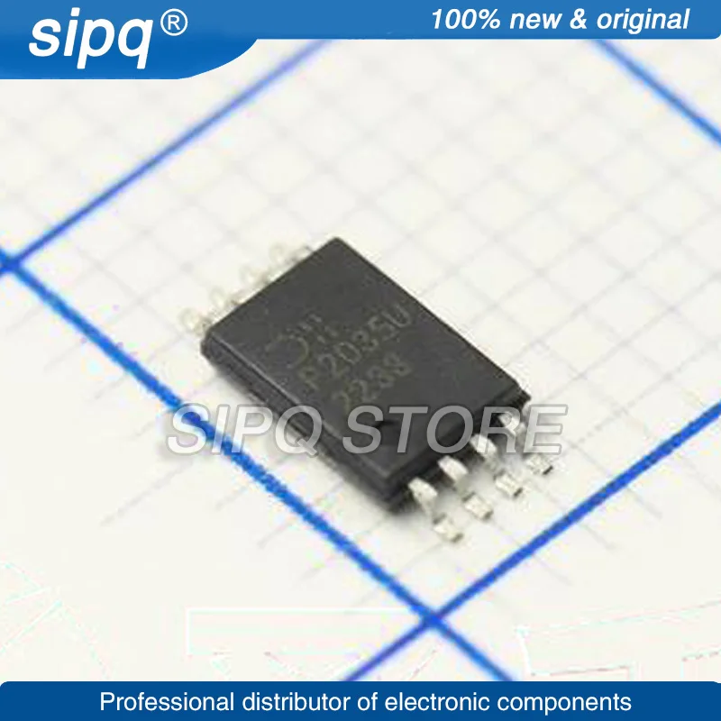 100PCS/LOT DMP2035UTS-13 DMP2035UTS 20V 6.04A 890MW 35MΩ@4.5V,4A 1V@250UA 2 P-CHANNEL TSSOP-8 MOSFETS New and Original In Stock